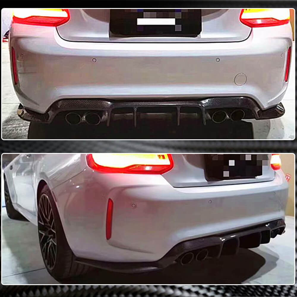 Rear Diffuser V2 for F87 M2/M2C, Carbon for BMW 2 Series F22/23 2014-2021 - image 3