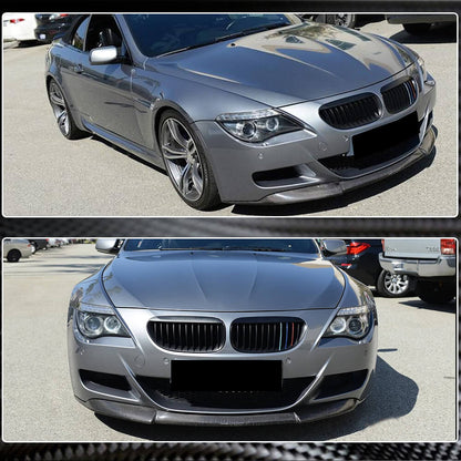 Front Bumper Lip Spoiler (for M6, Carbon) for BMW 6 Series E63/E64 2003-2010 - image 3