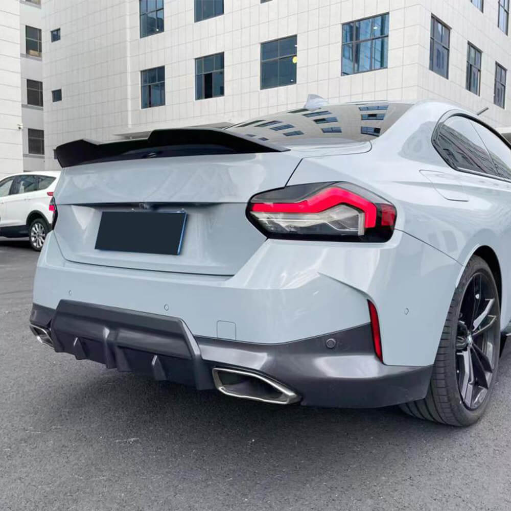 MP-Style trunk lid spoiler (Gloss black, ABS) for BMW 2 Series G42 2021- - image 3