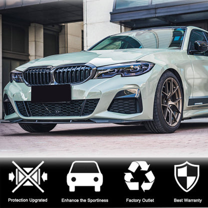 Front Bumper Lip SC-Style for M-Sport 2018-2022 Carbon for BMW 3 Series G20/21 2018- - image 3