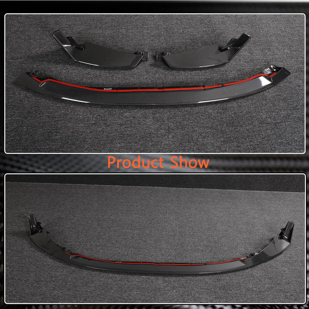 Front Bumper Lip V2 for G80, Carbon for BMW 3 Series G20/G21 2018- - image 3