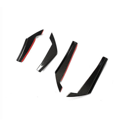 Front bumper covers (for Base 2015-2019, Carbon) for Audi A4 B9 2015-2024 - image 3