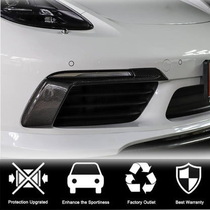 Fog Light Covers (2016-2019, Carbon) for Porsche Boxster/Cayman 982 (718) 2016- - image 3