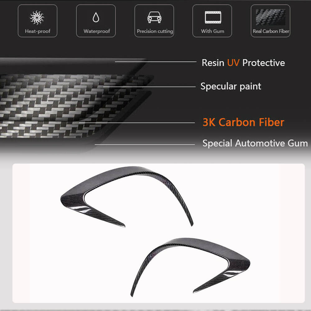 Rear Bumper Carbon Trim for GLE 350/GLE450/GLE63 2019-2023 for Mercedes GLE coupe C292 2015-2019 - image 3