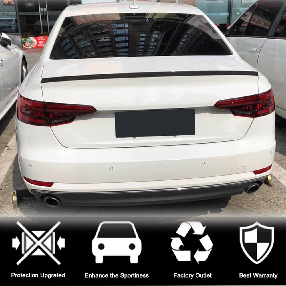 V7 Spoiler (for Sedan, Carbon) for Audi A4 B9 2015-2024 - image 3