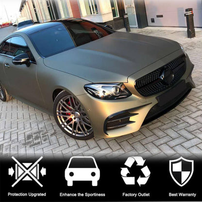 Covers on the front bumper (for AMG / AMG-Line 2017-2019, Carbon) for Mercedes E-class coupe C238 - image 3