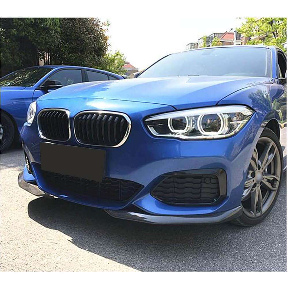 Front Bumper Splitters Carbon Fiber (for M-Sport) for BMW 1 series F20/21 2011-2019 - image 3