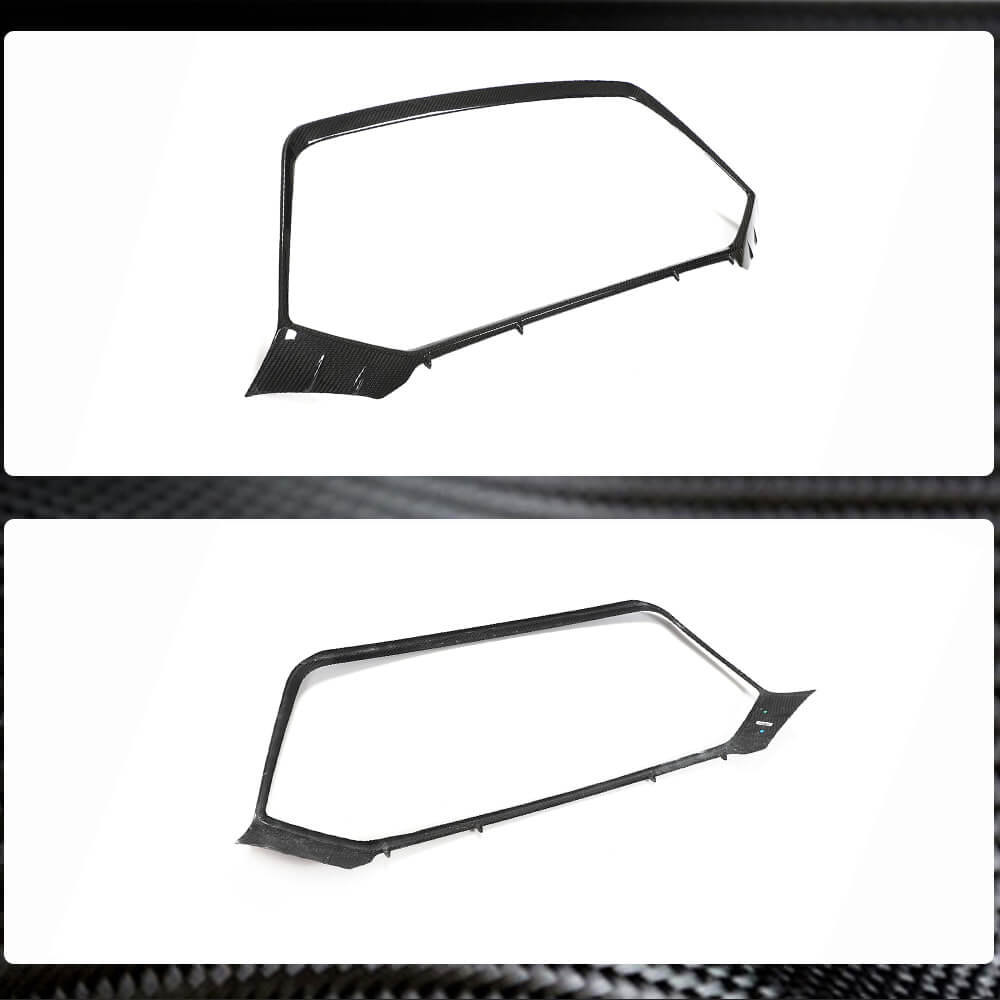 Front Grille Dry Carbon Fiber for Audi A6 C8 2018- - image 3