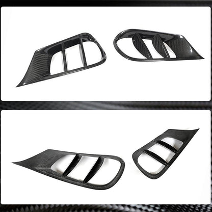 Front bumper inserts (for AMG-Line 2013-2016, Carbon) for Mercedes E-сlass W212 2009-2016 - image 3