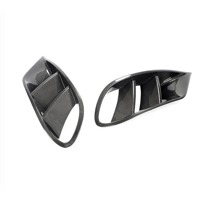 Front bumper inserts (for AMG-Line 2015-2018, dry carbon) for Mercedes S-class C217 Coupe 2014-2020 - image 3