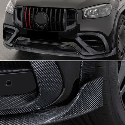 Front Bumper Lip Extensions (GLE63 AMG, Carbon) for Mercedes GLE coupe C167 2019- - image 3