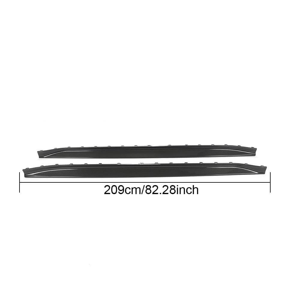 Side Skirt Extensions V1 (for G80, Carbon) for BMW 3 Series G20/G21 2018- - image 3
