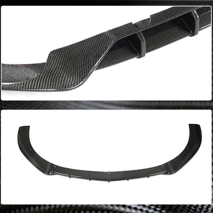 Front Bumper Lip Spoiler (for AMG/AMG-Line, Carbon) for Mercedes GLA H247 2020- - image 3