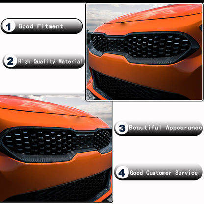 Front Grille Surround (Carbon) for Kia Stinger 2017-2023 - image 3