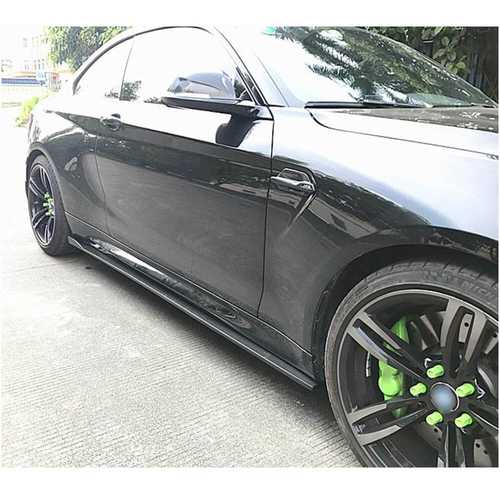 Side Skirts Carbon Fiber V2 (for M-Competition) for BMW 2 Series F22/23 2014-2021 - image 3
