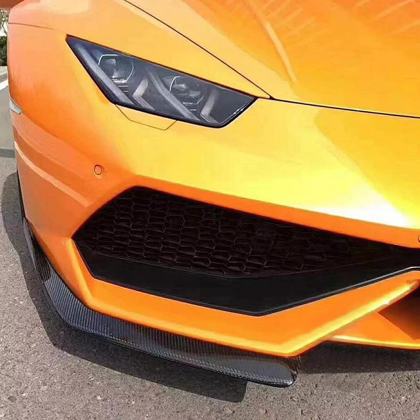 Front Bumper Flaps V1 Carbon for Lamborghini Huracan 2014- - image 3