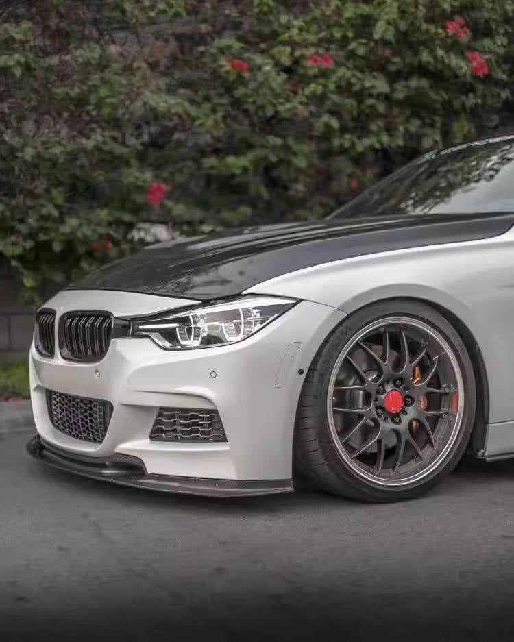 Front Bumper Lip Carbon Fiber V2 (M-Sport) for BMW 3 series F-30/31/34 2012-2019 - image 3