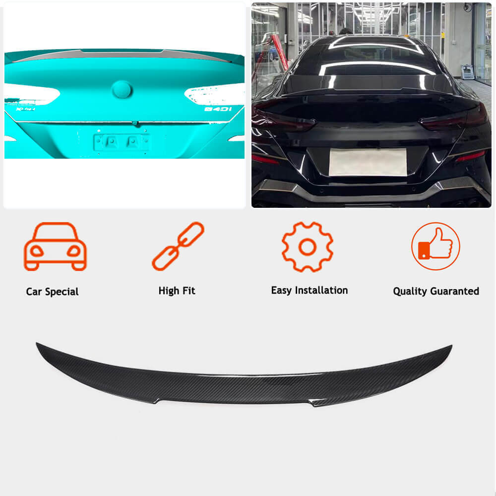 Trunk lid spoiler Dry Carbon V3 (for G16) for BMW 8 series G14/G15/G16 - image 5