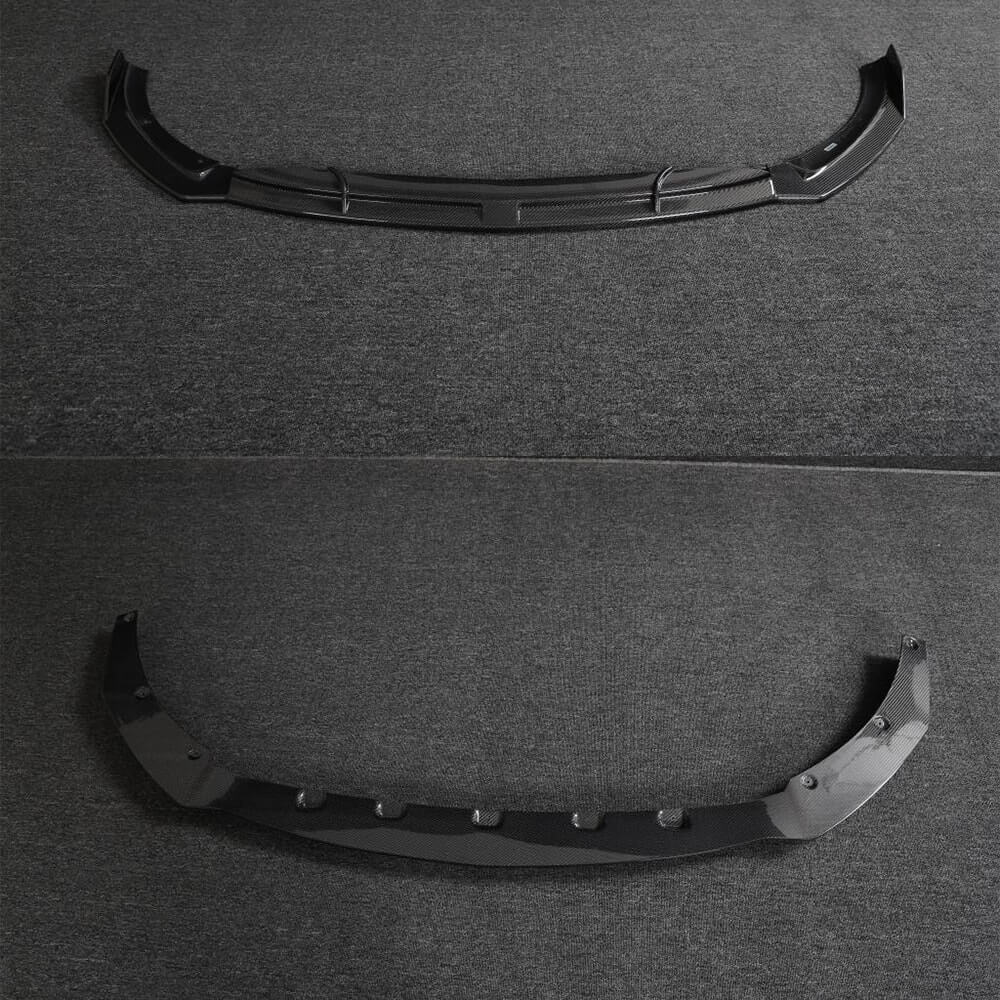 Front Bumper Lip Spoiler (for CLA45 AMG SD, Carbon) for Mercedes CLA C118 2019- - image 3