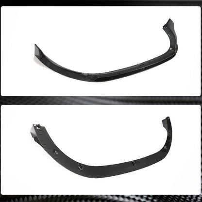 Front Bumper Lip Spoiler (for GTI HB, Dry Carbon) for Volkswagen Golf 8 2019- - image 3