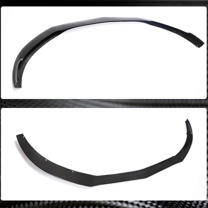 Lip V3 front bumper cover (for coupe/cabriolet C63 AMG 2015-2019, Carbon) for Mercedes C-class W205 2014-2021 - image 3