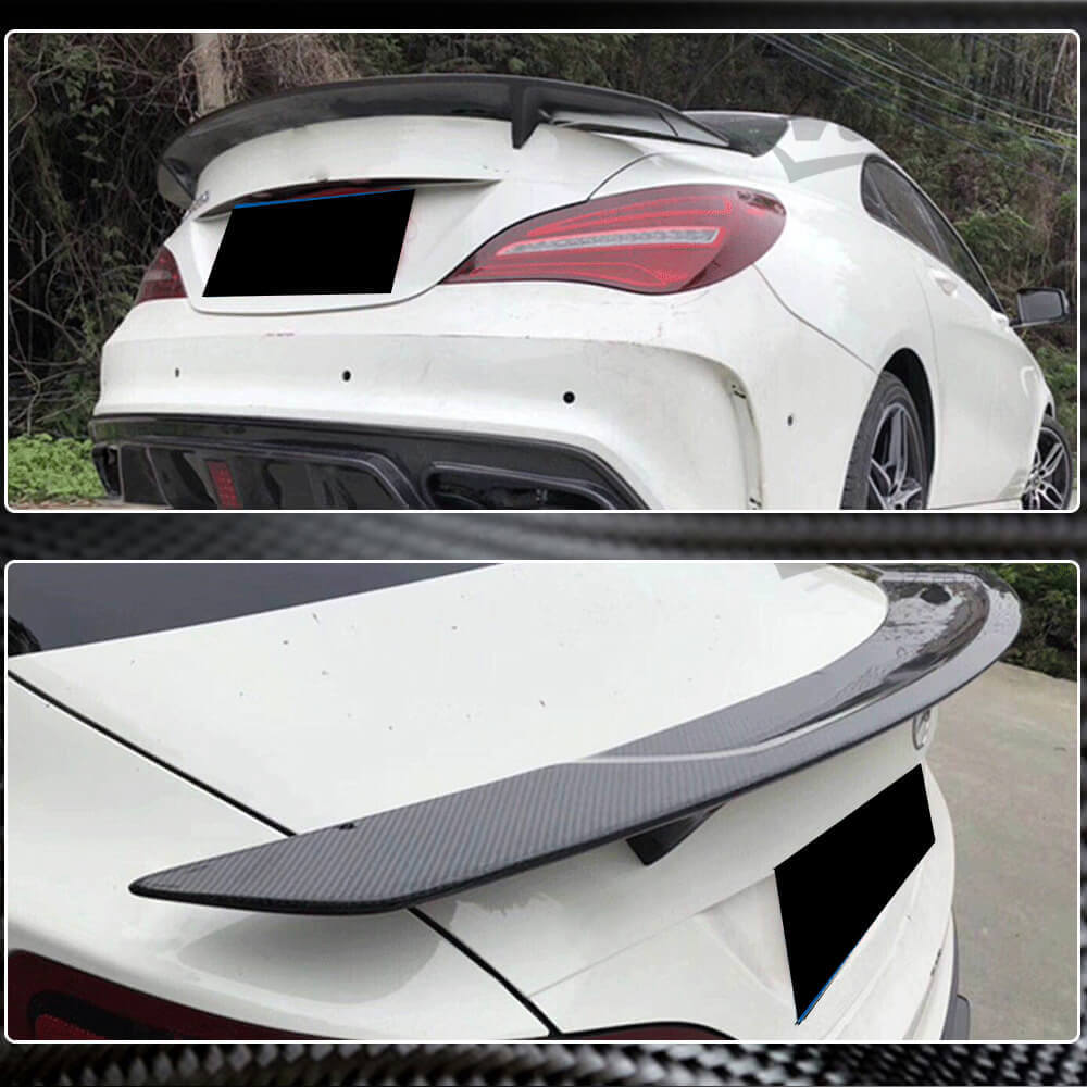 Spoiler V6 (SD, Carbon) for Mercedes CLA C117 2013-2019 - image 3