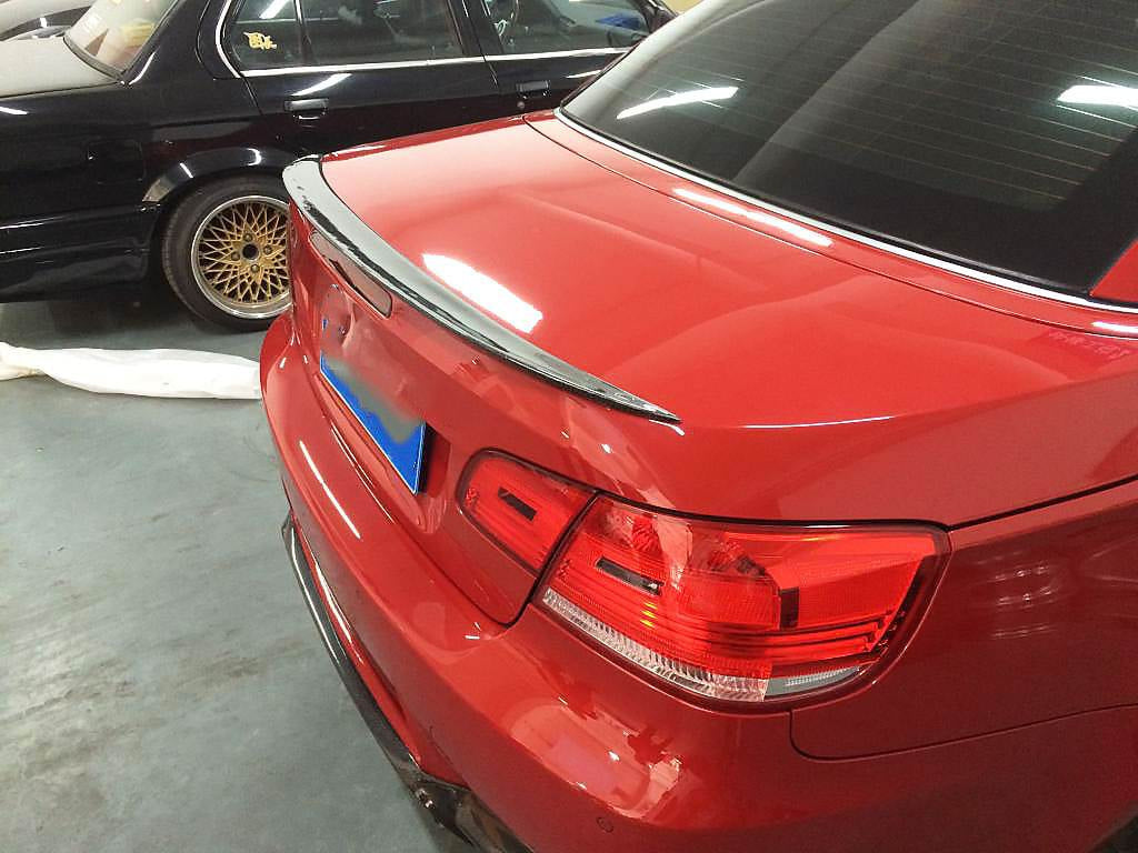 Rear Trunk Spoiler Carbon Fiber V3 (Convertible) for BMW 3 series E-90/91/92/93 2005-2011 - image 3