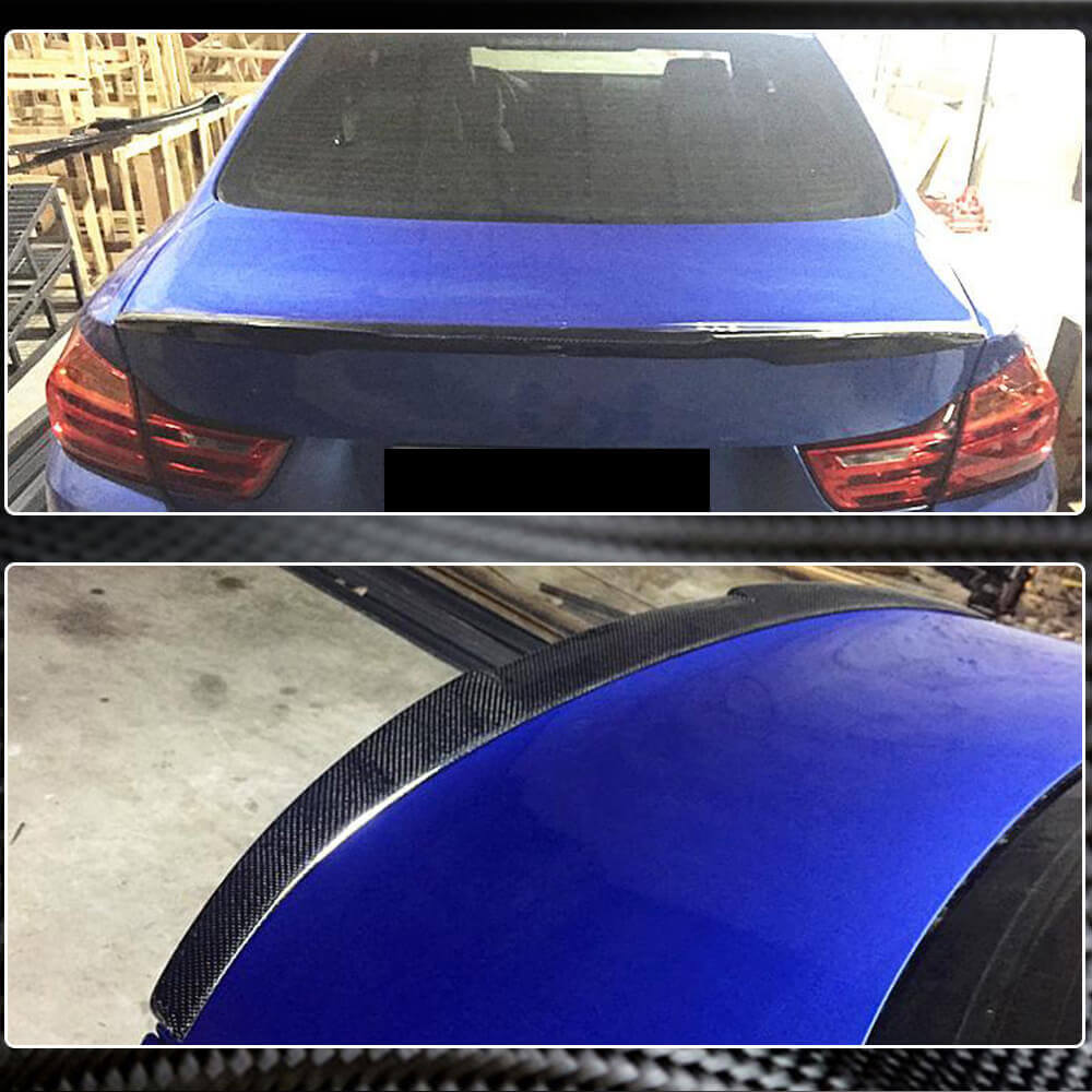 Rear Trunk Spoiler Carbon Fiber V4 (Coupe) for BMW 4 series F-32 2012-2020 - image 3