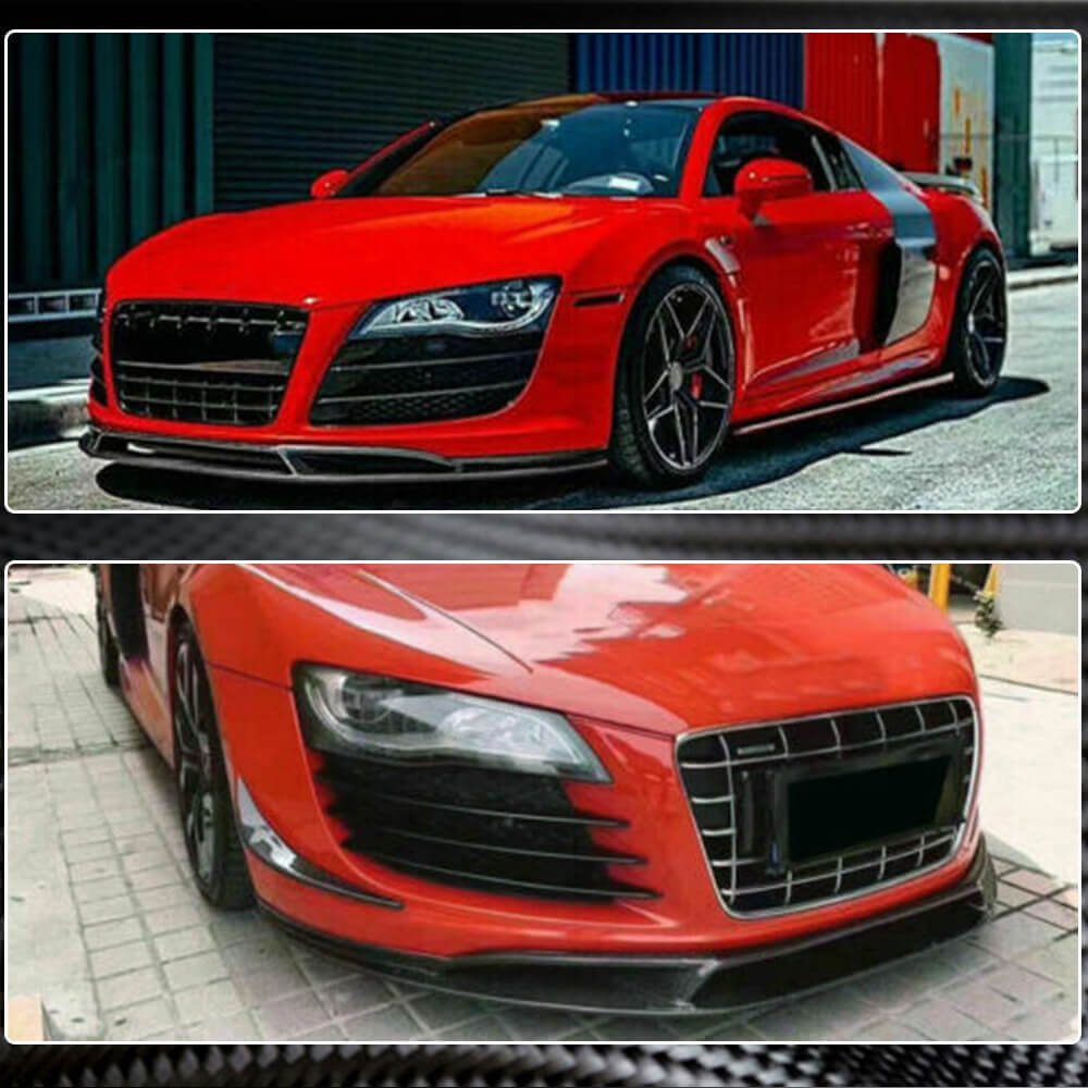 Front Bumper Lip Carbon Fiber V1 for Audi R8 2006-2015 - image 3