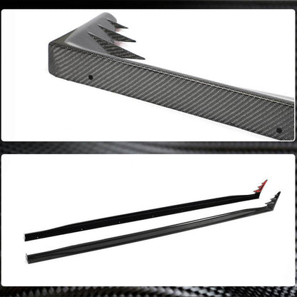 Side Skirts (for GTI / R-Line HB, Carbon) for Volkswagen Golf 8 2019- - image 3