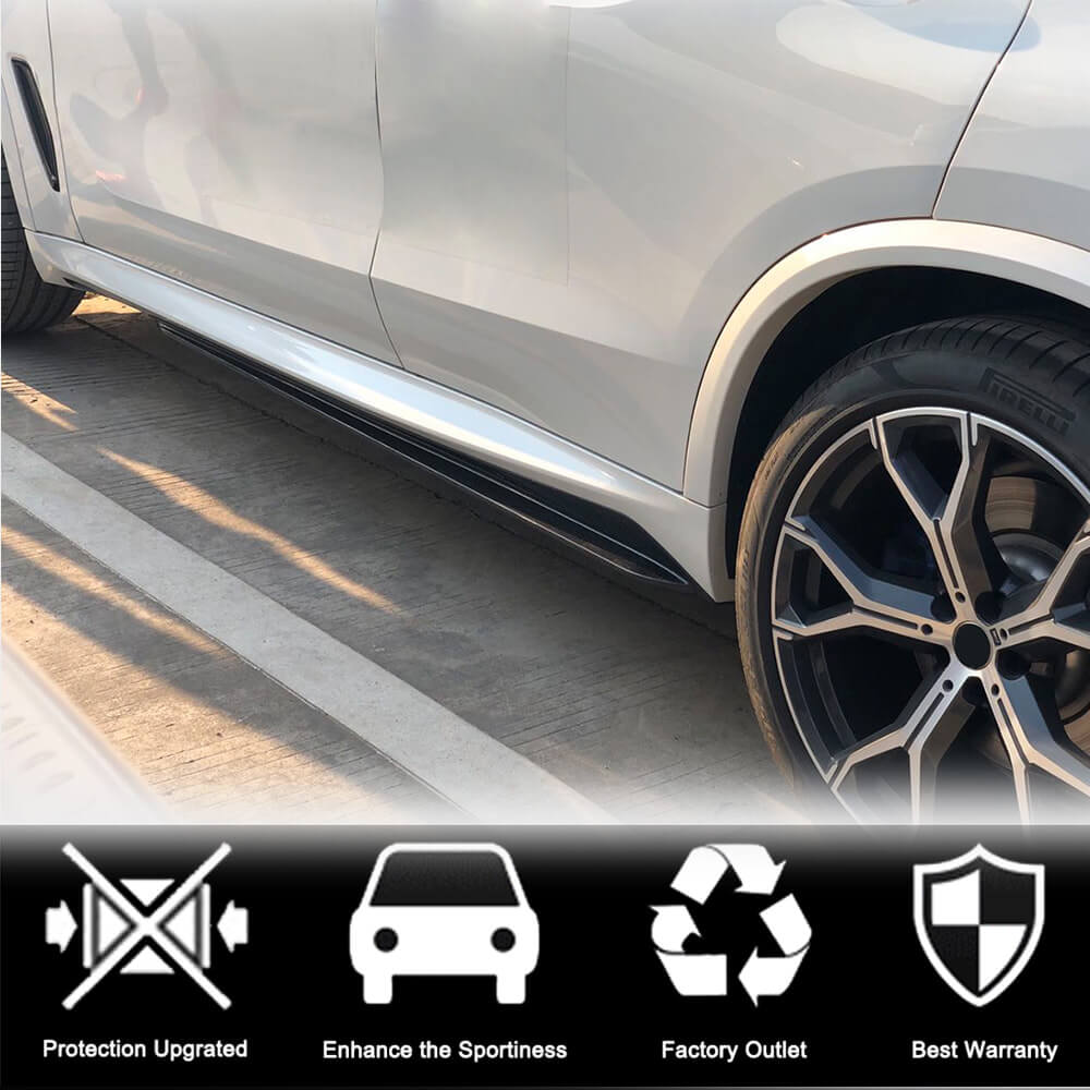 Carbon Side Skirt Extensions V1 (Real Carbon) for BMW X5 G05 2019- - image 3