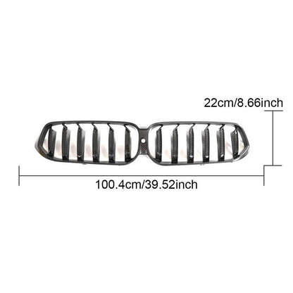 M-Look V1 Kidney Grilles (2020-2023, Carbon) for BMW 6 Series G32 2017- - image 3