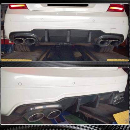 Rear Bumper Diffuser V3 for AMG SD/Coupe 2012-2014 Carbon for Mercedes C-class W204 2007-2015 - image 3