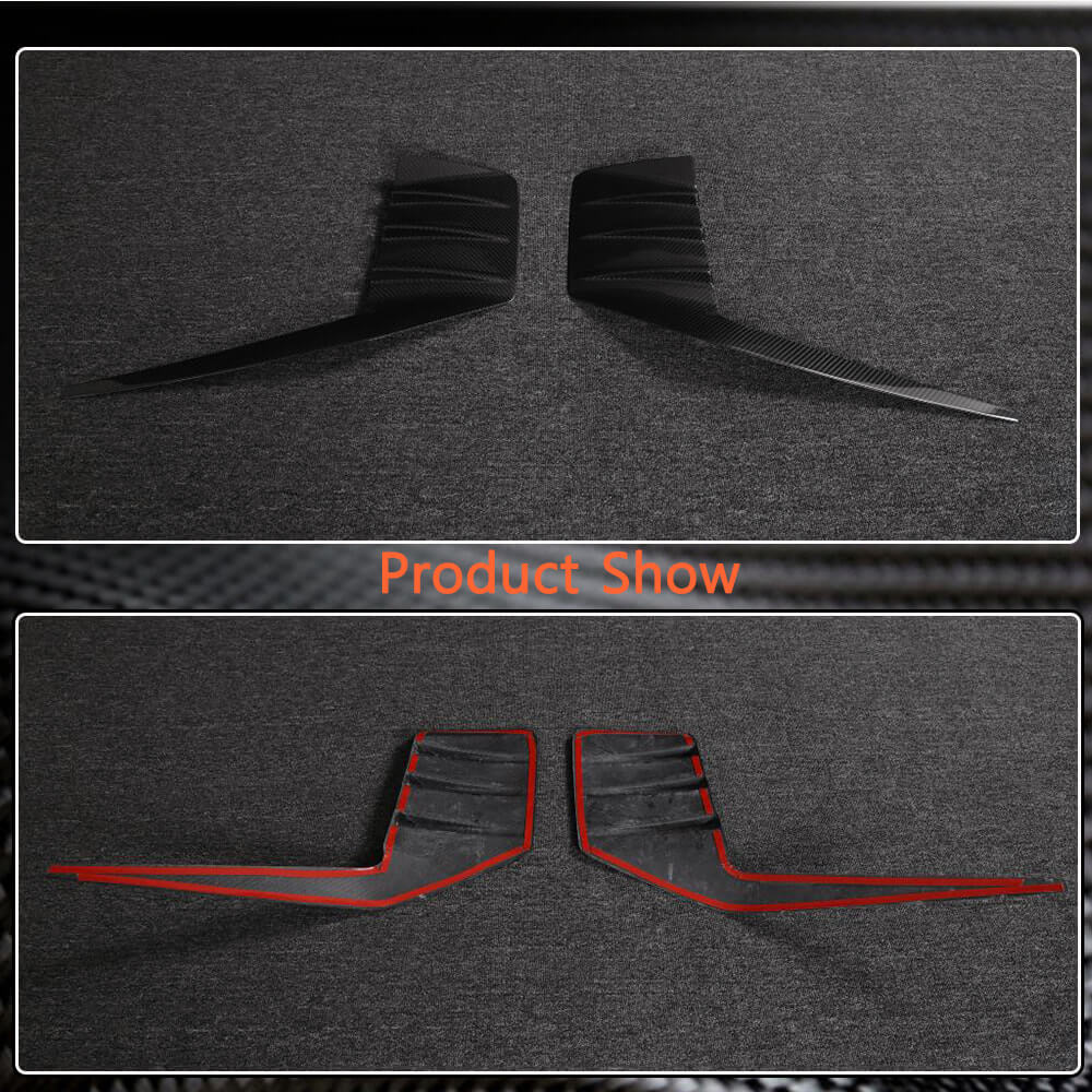 Rear Bumper Splitters Dry Carbon Fiber V5 (for G87) for BMW 2 Series G42 2021- - image 3