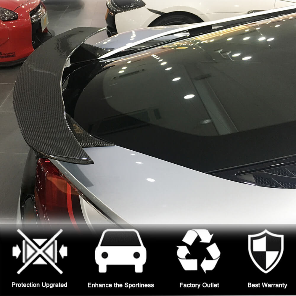 Rear Trunk Spoiler Carbon Fiber V1 for BMW I8 2014-2020 - image 3