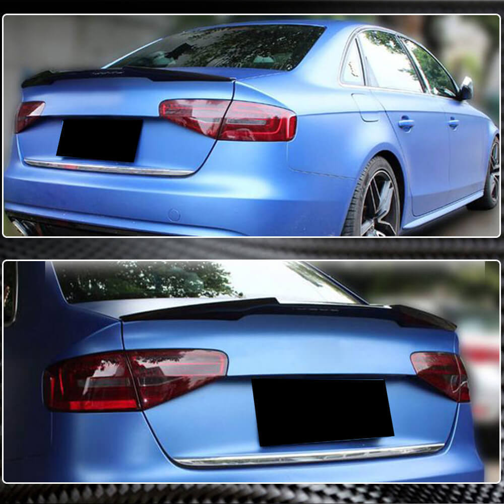 Spoiler V1 (for Base 2011-2015, Carbon) for Audi A4 B8 2007-2015 - image 3