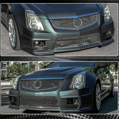Carbon Front Bumper Flaps for CTS V Coupe for Cadillac CTS 2007-2014 - image 3