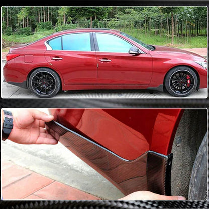 Mud Flaps (for Q50 Base/Sport 2014-2017, Carbon) for Infiniti Q50/Q60 2013-2024 - image 3