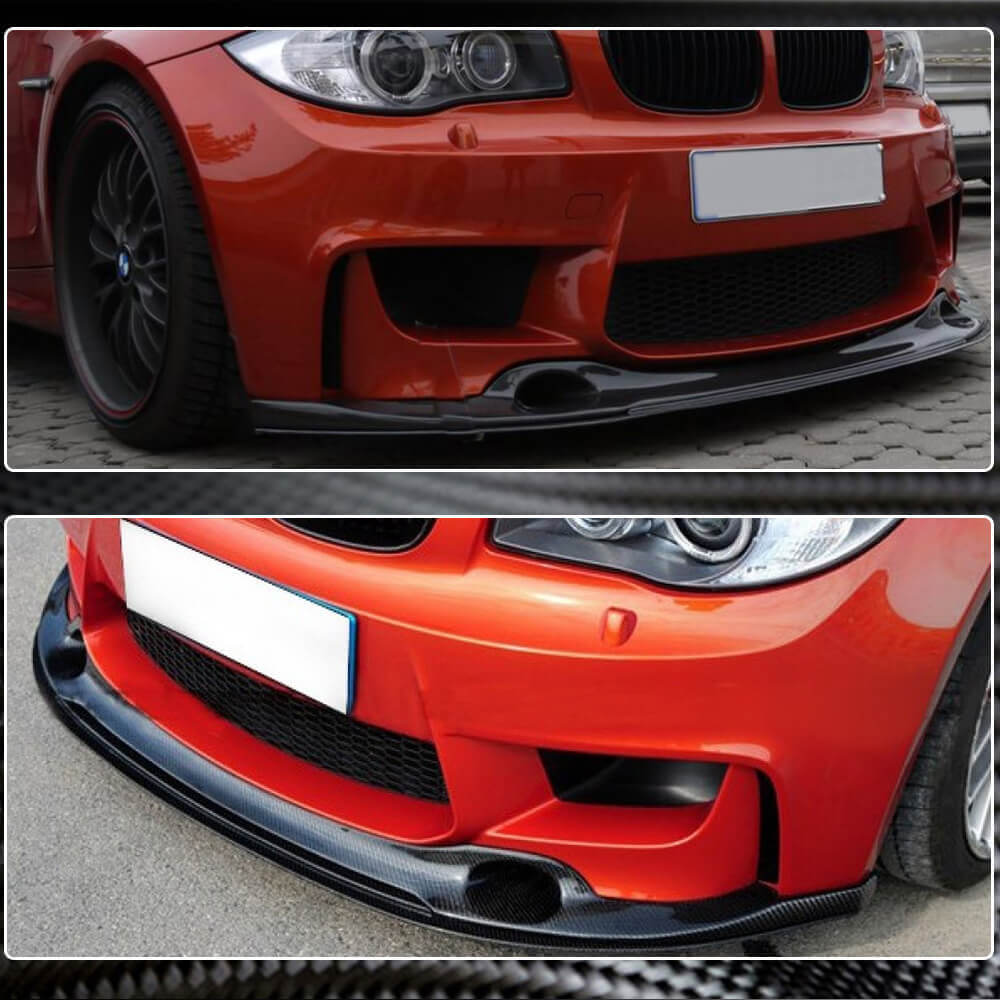 Front Bumper Lip Carbon Fiber V1 (for 1M E82) for BMW 1 series E81/82/87/88 2004-2011 - image 3