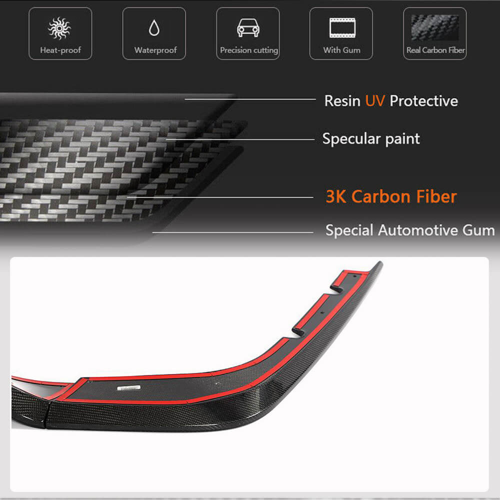 Rear bumper diffuser (Carbon) for Kia Stinger - image 3