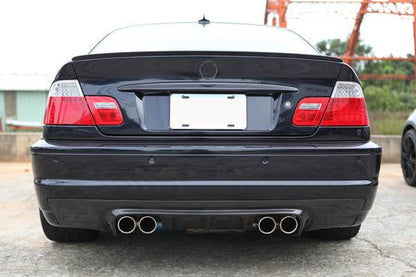 Rear Bumper Diffuser Carbon Fiber V3 (for M3) for BMW 3 series E-46 1998-2006 - image 3