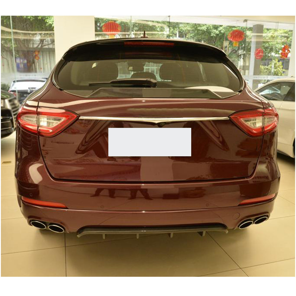 Rear Bumper Diffuser V2 (for Base/S, Carbon) for Maserati Levante 2016- - image 3