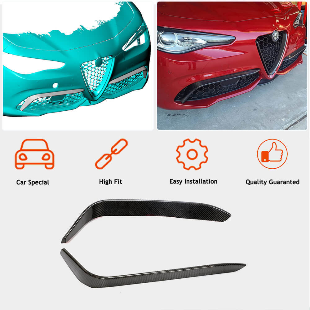Fog Light Covers (for Sport, Carbon) for Alfa Romeo Giulia 2016-2022 - image 3