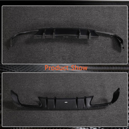 Rear Bumper Diffuser (for SD Base 2015-2019, Carbon) for Mercedes C-сlass W205 2014-2021 - image 3