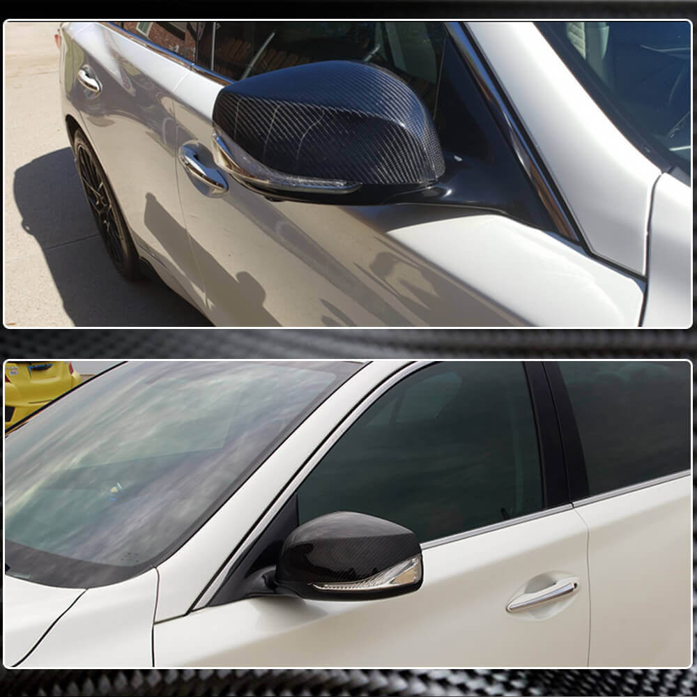 Mirror Covers V1 (Carbon) for Infiniti Q50/Q60 2013-2024 - image 3