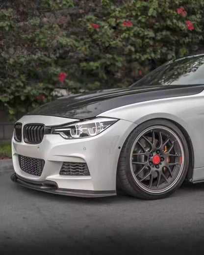 Front Bumper Lip V-Style for F30 M-Sport, Carbon for BMW 3 Series F30/F31 2012-2019 - image 3