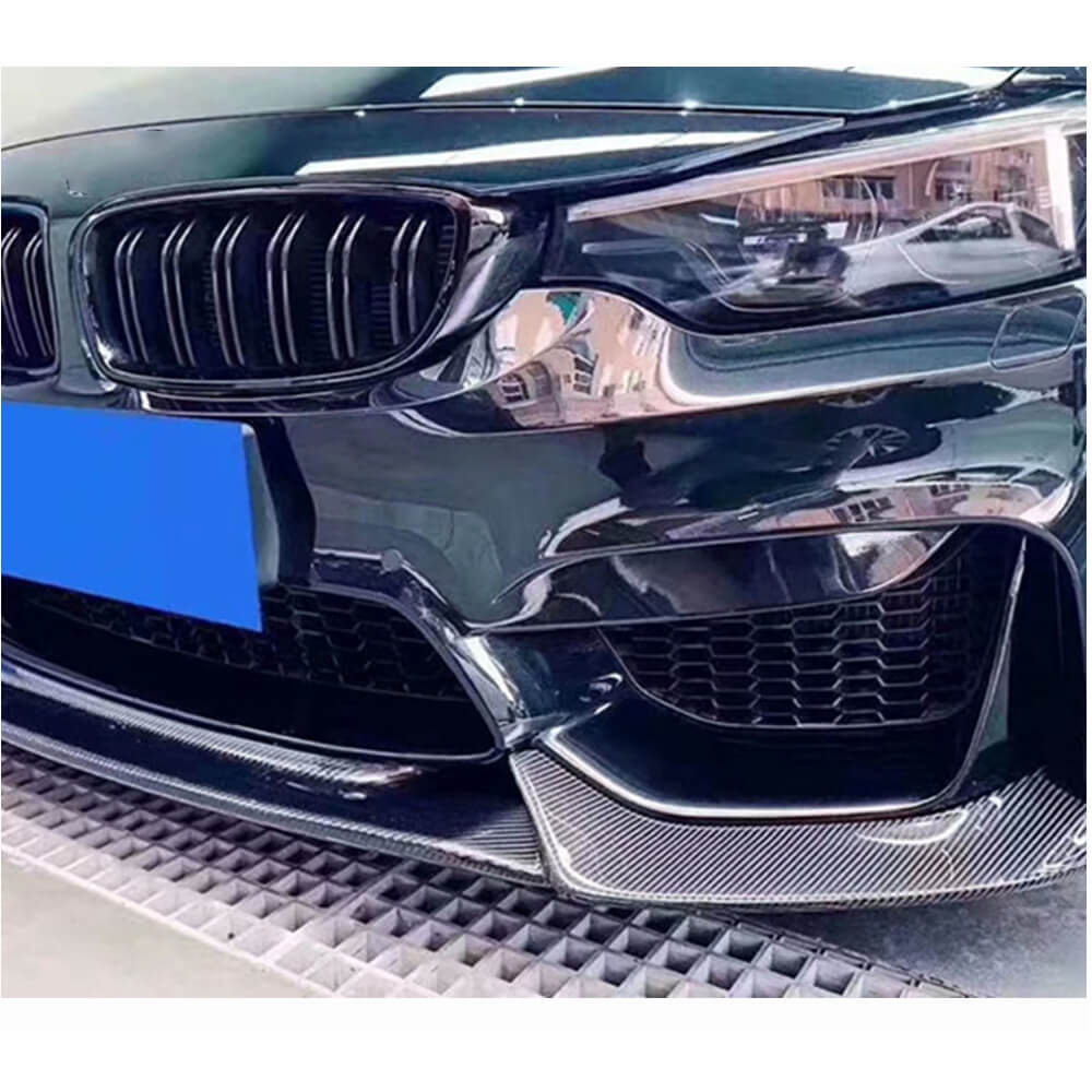 Front Bumper Lip Carbon Fiber V10 (for F82/F83) for BMW 4 series F-32 2012-2020 - image 3