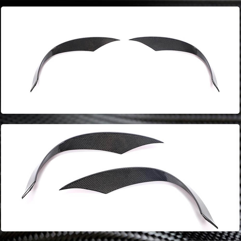 Carbon Front Bumper Covers (for Base 2016-2020) for Mercedes SLK R172 2011-2016 - image 3