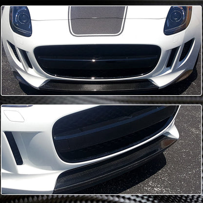 Front Bumper Lip Spoiler (2013-2015, Carbon) for Jaguar Project 7 2013-2015 - image 3