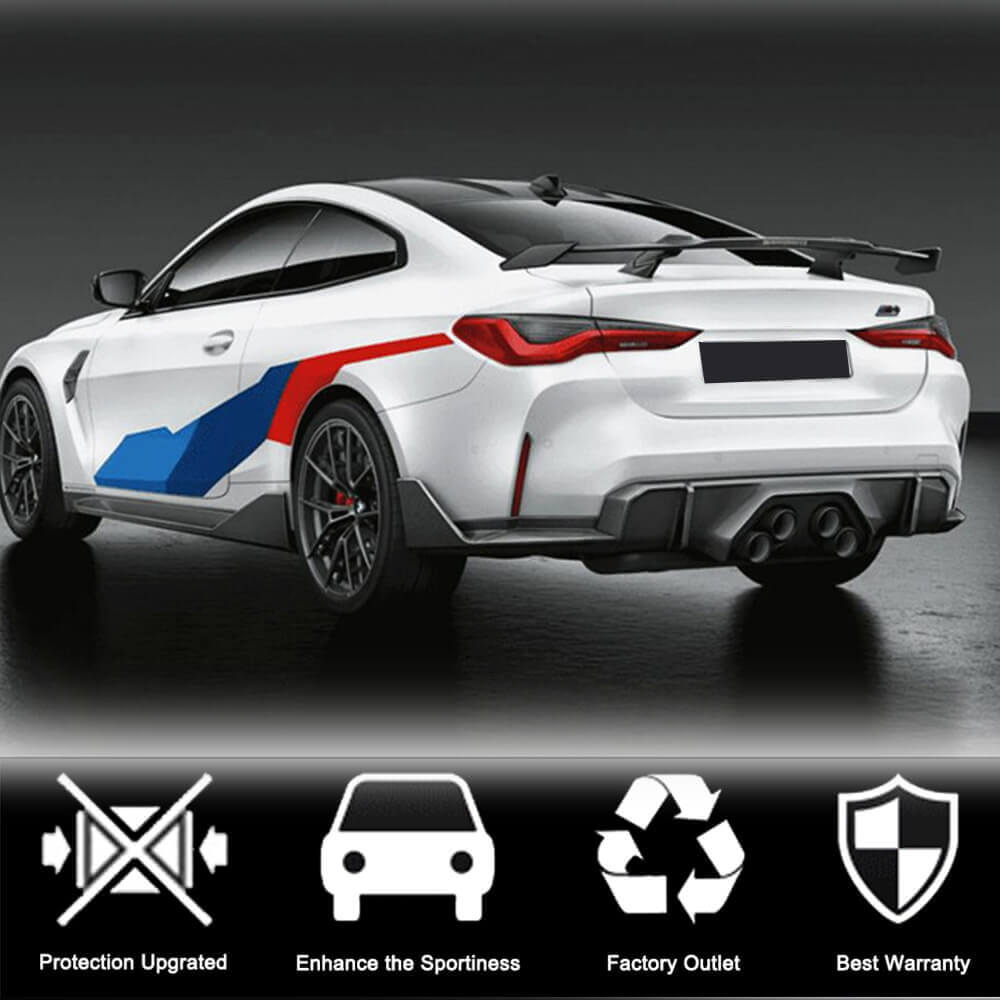 Rear Bumper Splittesr Dry Carbon Fiber V3 (for G82/G83) for BMW 4 series G22/23/26 2020- - image 3